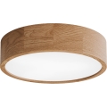 Koupelnové stropní svítidlo se senzorem CLEO 3xE27/24W/230V pr. 37,5 cm IP54 dub
