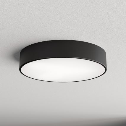 Koupelnové stropní svítidlo se senzorem CLEO 3xE27/24W/230V pr. 40 cm černá IP54