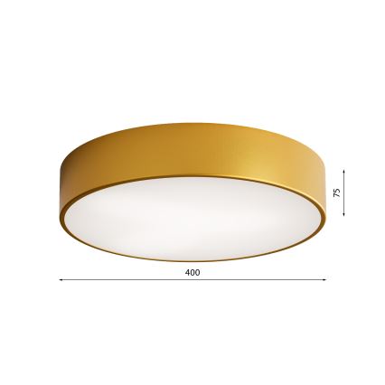 Koupelnové stropní svítidlo se senzorem CLEO 3xE27/24W/230V pr. 40 cm zlatá IP54