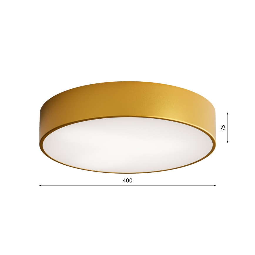Koupelnové stropní svítidlo se senzorem CLEO 3xE27/24W/230V pr. 40 cm zlatá IP54