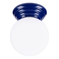 Koupelnové stropní svítidlo ZORI 1xG9/8W/230V pr. 12 cm IP44 modrá