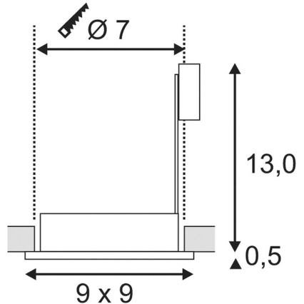 Koupelnové svítidlo FGL OUT 1xGU10/35W/230V IP44