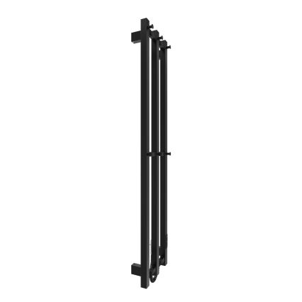 Koupelnový radiátor HF SLIM 110W/230V 117x25 cm černá hranatý