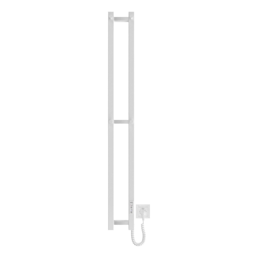 Koupelnový radiátor HF SLIM 80W/230V 117x14 cm bílá hranatý