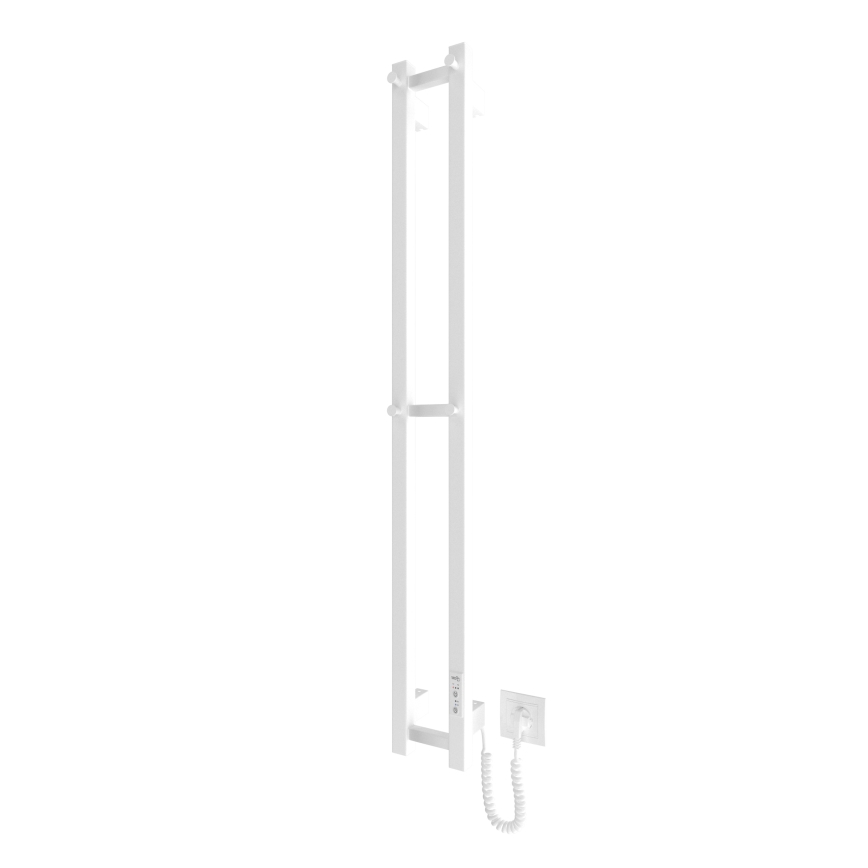 Koupelnový radiátor HF SLIM 80W/230V 117x14 cm bílá hranatý