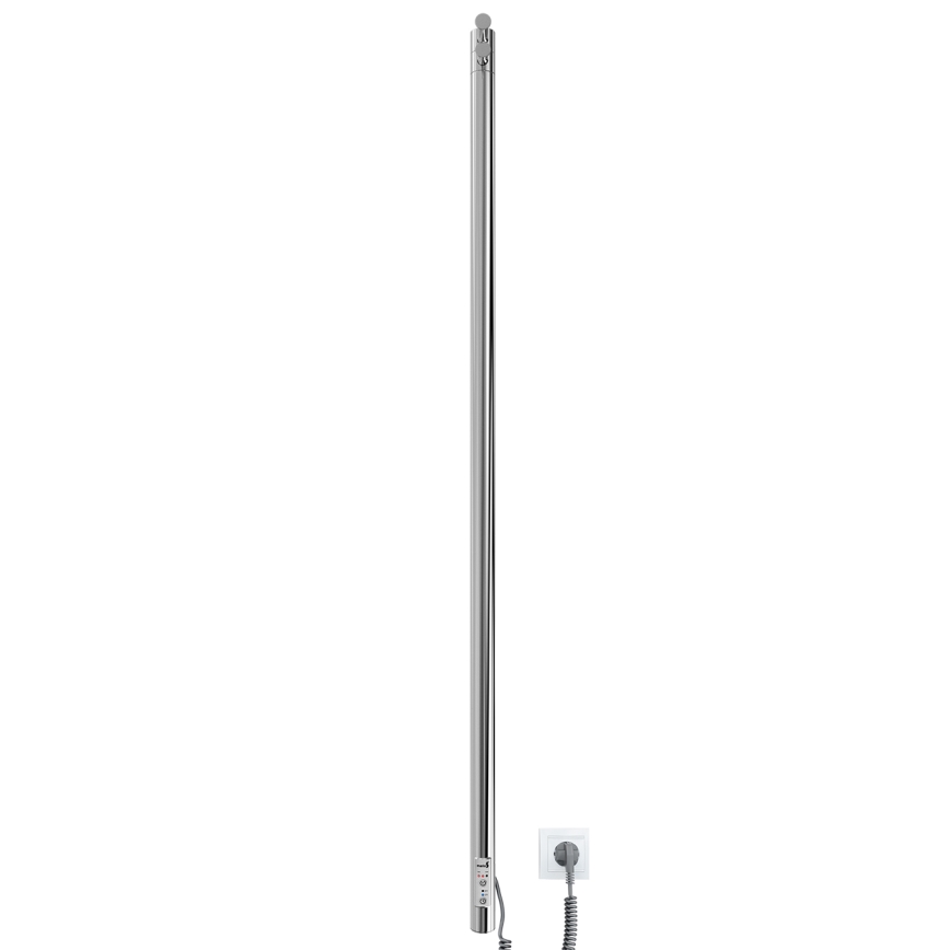 Koupelnový radiátor RAY 25W/230V 110x30 cm IP44 nerez/lesklý chrom