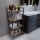 Koupelnový regál STRALSUND 110x45 cm dub/černá