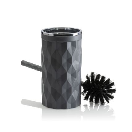 Koupelnový set REINA 5 ks antracit/lesklý chrom
