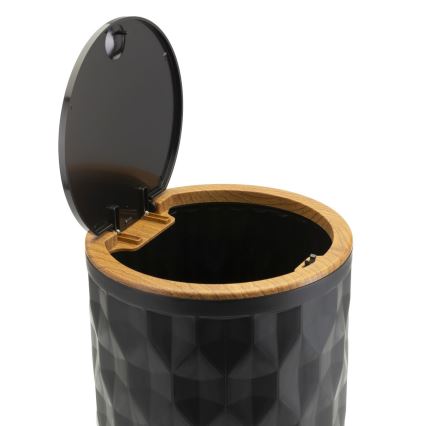 Koupelnový set REINA 5 ks černá/hnědá