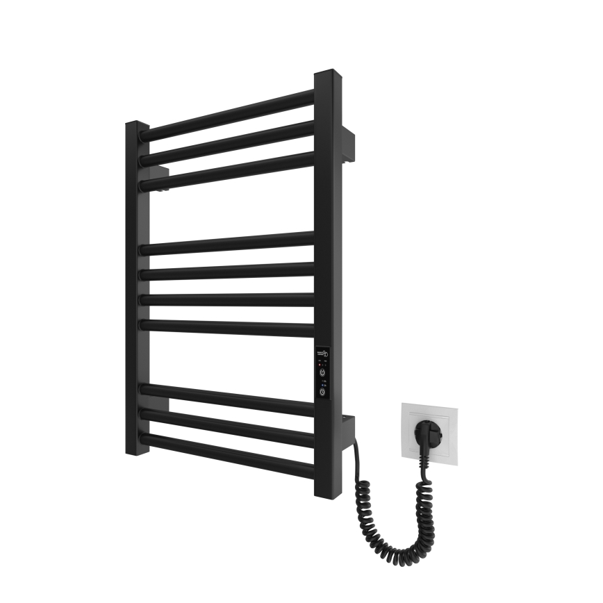 Koupelnový žebříkový radiátor HF DERBY 100W/230V 57x43 cm černá