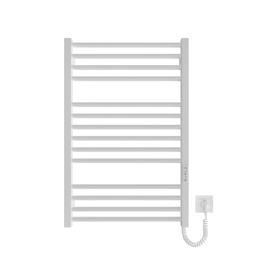 Koupelnový žebříkový radiátor HF DERBY 170W/230V 77x53 cm bílá pravá