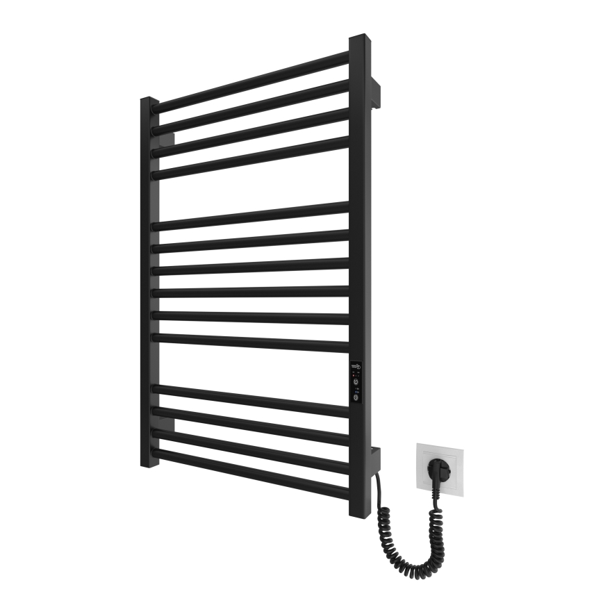 Koupelnový žebříkový radiátor HF DERBY 170W/230V 77x53 cm černá