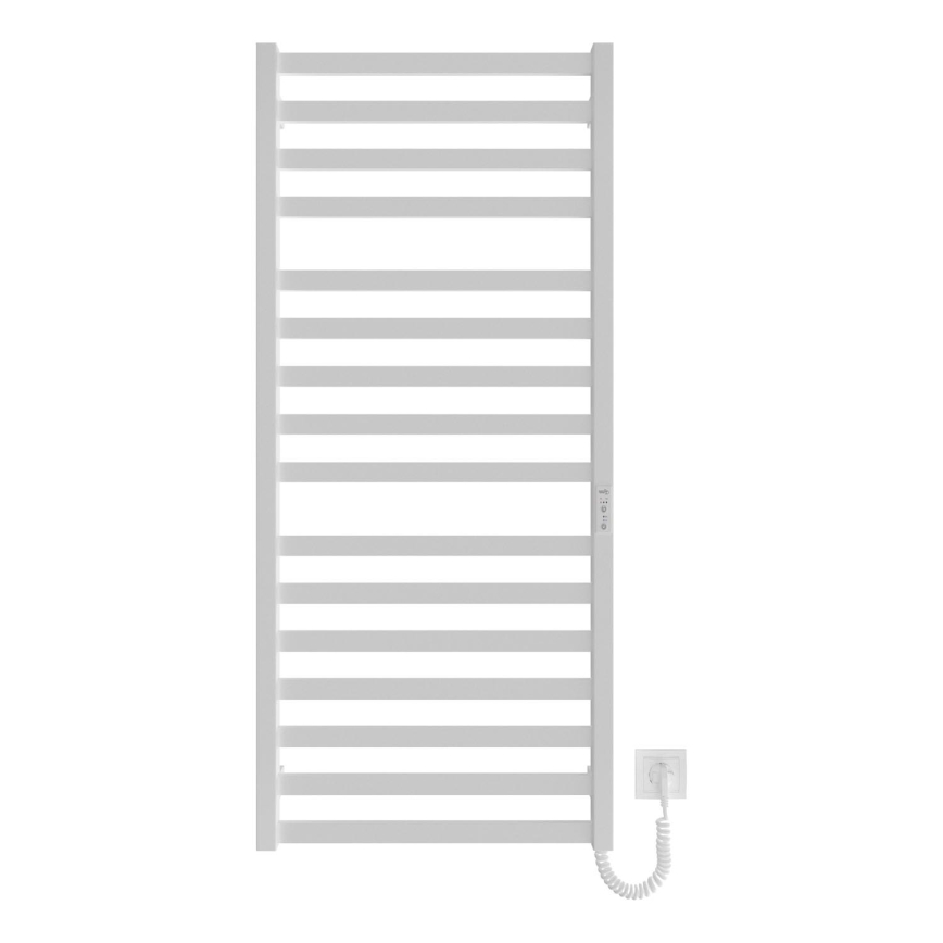 Koupelnový žebříkový radiátor HF OXFORD 255W/230V 117x53 cm bílá pravá
