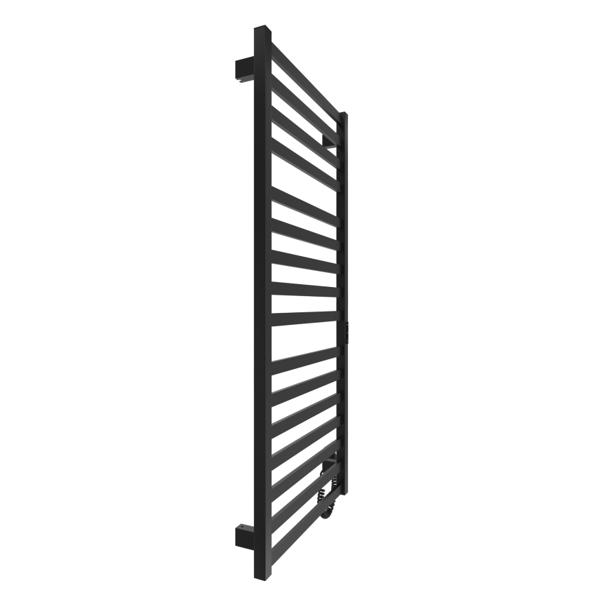 Koupelnový žebříkový radiátor HF OXFORD 255W/230V 117x53 cm černá