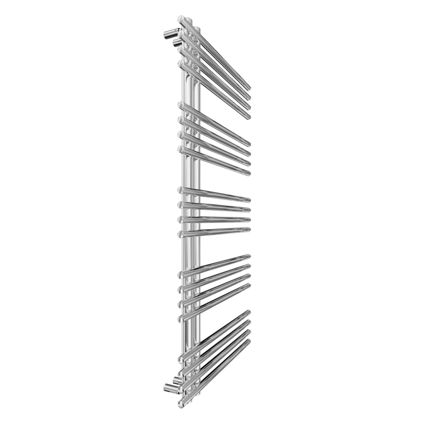 Koupelnový žebříkový radiátor INOX 368W/230V 109x53 cm nerez/lesklý chrom