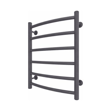 Koupelnový žebříkový radiátor INOX CLASSIC 120W/230V 57x43 cm nerez/antracit