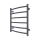 Koupelnový žebříkový radiátor INOX CLASSIC 120W/230V 57x43 cm nerez/antracit