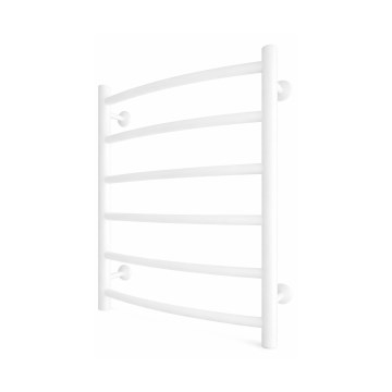 Koupelnový žebříkový radiátor INOX CLASSIC 120W/230V 57x43 cm nerez/bílá