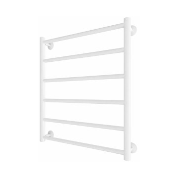 Koupelnový žebříkový radiátor INOX FLAT 122W/230V 57x43 cm nerez/bílá