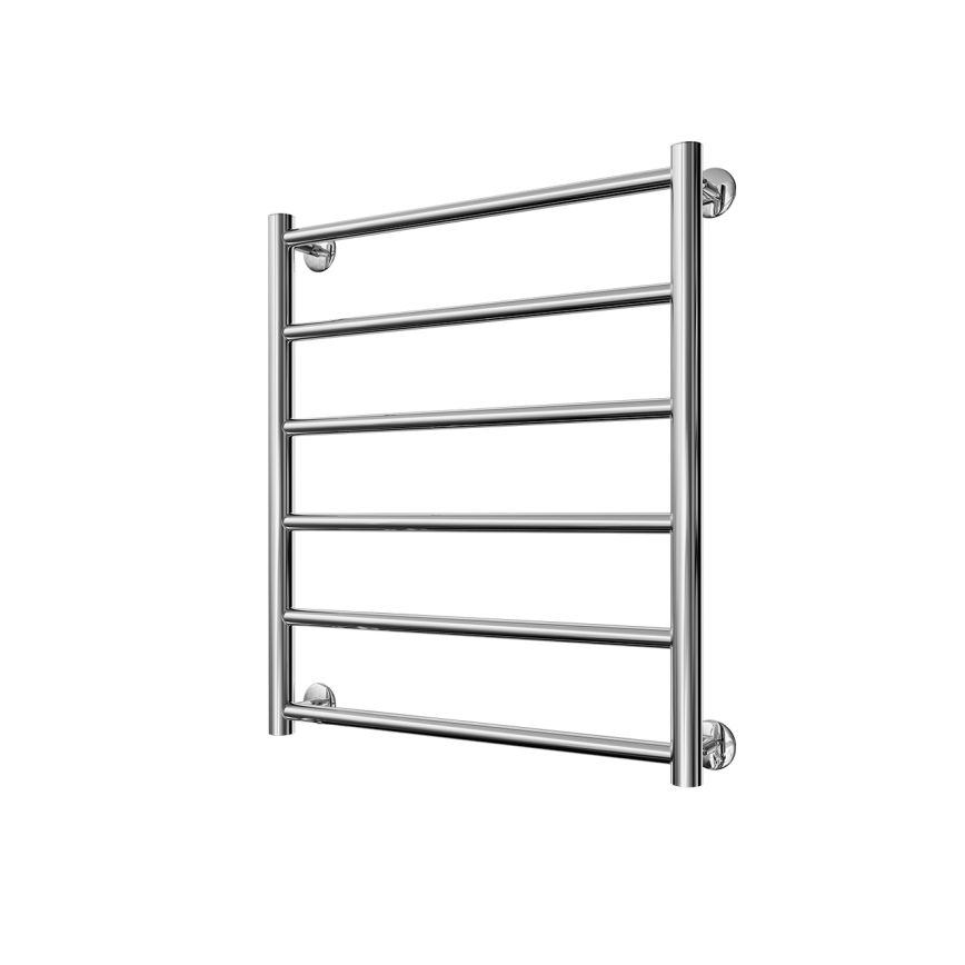 Koupelnový žebříkový radiátor INOX FLAT 122W/230V 57x43 cm nerez/lesklý chrom