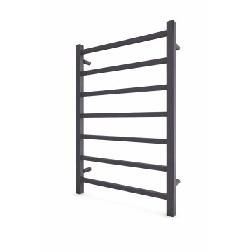 Koupelnový žebříkový radiátor INOX TOKIO 161W/230V 77x53 cm nerez/antracit