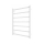 Koupelnový žebříkový radiátor INOX TOKIO 161W/230V 77x53 cm nerez/bílá