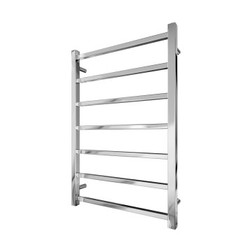 Koupelnový žebříkový radiátor INOX TOKIO 161W/230V 77x53 cm nerez/lesklý chrom