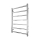 Koupelnový žebříkový radiátor INOX TOKIO 161W/230V 77x53 cm nerez/lesklý chrom