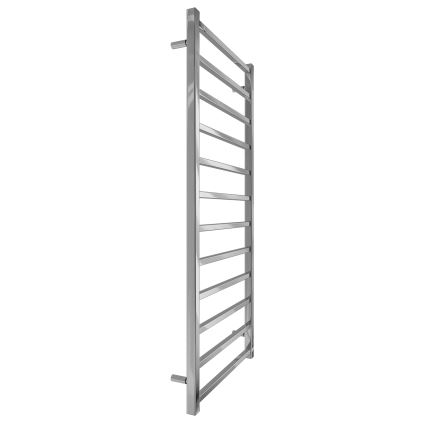 Koupelnový žebříkový radiátor INOX TOKIO 233W/230V 117x53 cm nerez/lesklý chrom