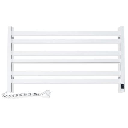 Koupelnový žebříkový radiátor s termostatem AVANGARD 316W/230V 50,6 cm IP44 bílá levá hranatý