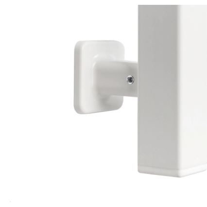 Koupelnový žebříkový radiátor s termostatem AVANGARD 227W 120x48cm  bílá levá