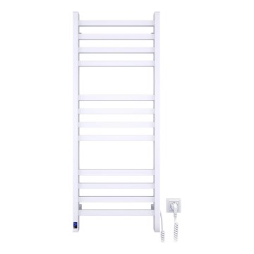 Koupelnový žebříkový radiátor s termostatem AVANGARD 459W/230V 120,6cm IP44 bílá pravá hranatý