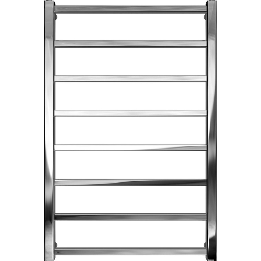 Koupelnový žebříkový radiátor TOKIO 174W/230V 80x53 cm nerez/lesklý chrom