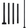 Kovová tyč pro sloup venkovního osvětlení BASE 4 m stožár pr. 60 mm černá