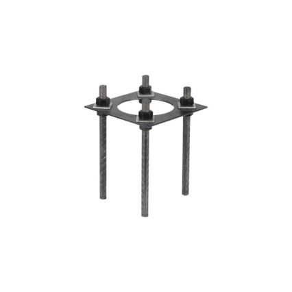 Kovová tyč pro sloup venkovního osvětlení BASE 4 m stožár pr. 60 mm černá