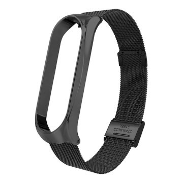 Kovový řemínek pro Xiaomi Mi Band 5/6 černá