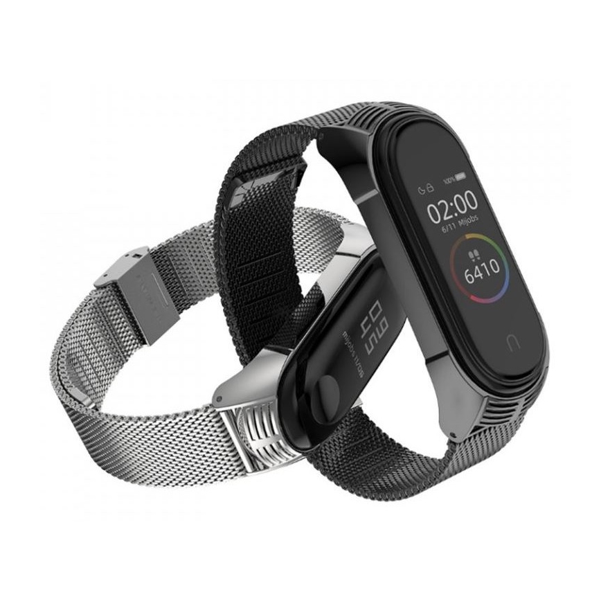 Kovový řemínek pro Xiaomi Mi Band 5/6 černá