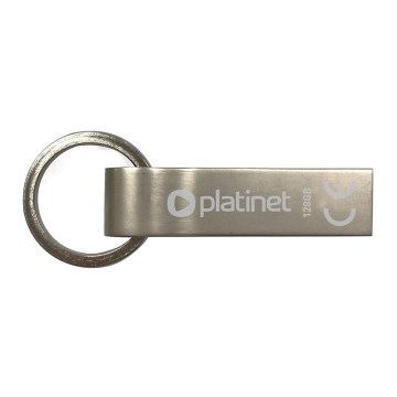 Kovový voděodolný Flash Disk USB 128GB matný chrom