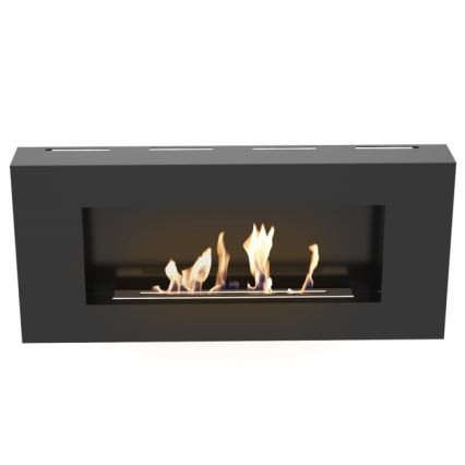 Kratki - Nástěnný BIO krb 40x90 cm 1,5kW černá