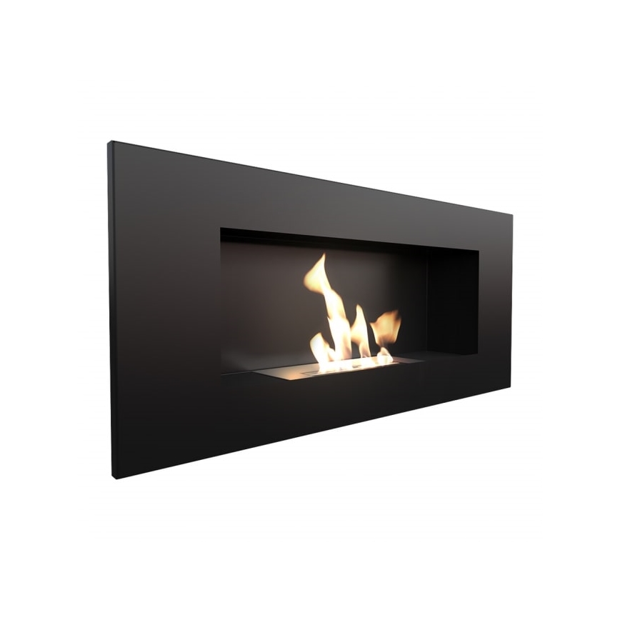 Kratki - Vestavěný BIO krb 40x90 cm 2kW černá