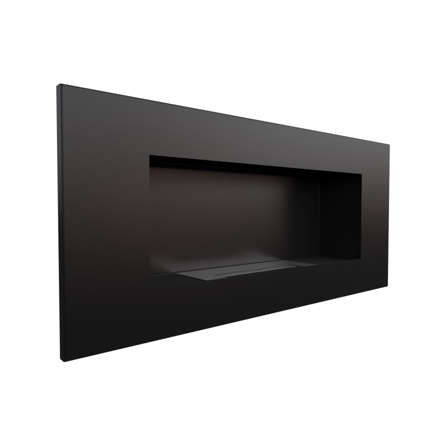 Kratki - Vestavěný BIO krb 40x90 cm 2kW černá