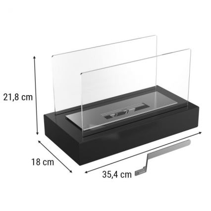 Kratki - BIO krb 21,8x35,4 cm 1kW černá