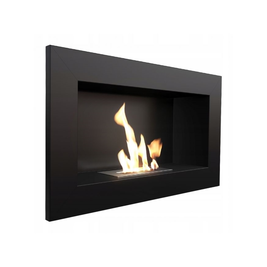 Kratki - Vestavěný BIO krb 37,4x64,8 cm 1kW černá