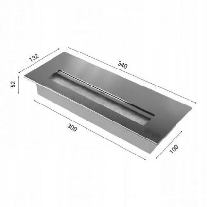 Kratki - BIO krb 8,5x49 cm 2,5kW černá