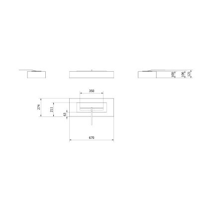 Kratki - BIO krb 10x67 cm 3kW černá