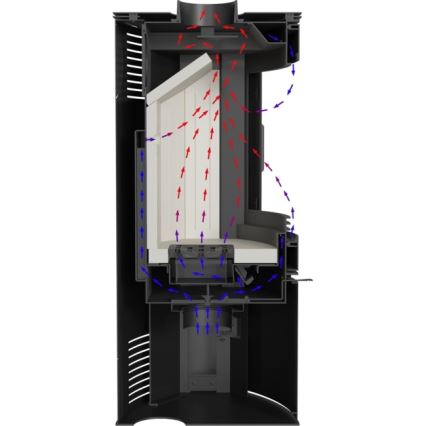 Kratki - Krbová ocelová kamna 10kW 150mm