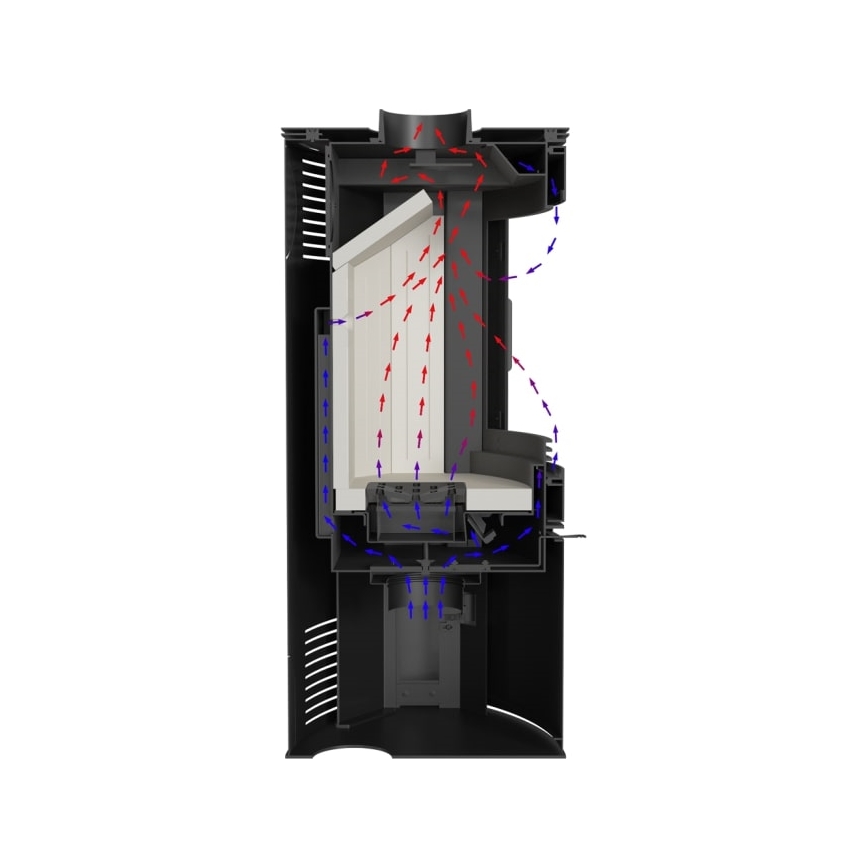 Kratki - Krbová ocelová kamna 10kW 150mm