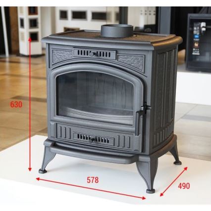 Kratki - Krbová litinová kamna 8kW 150mm