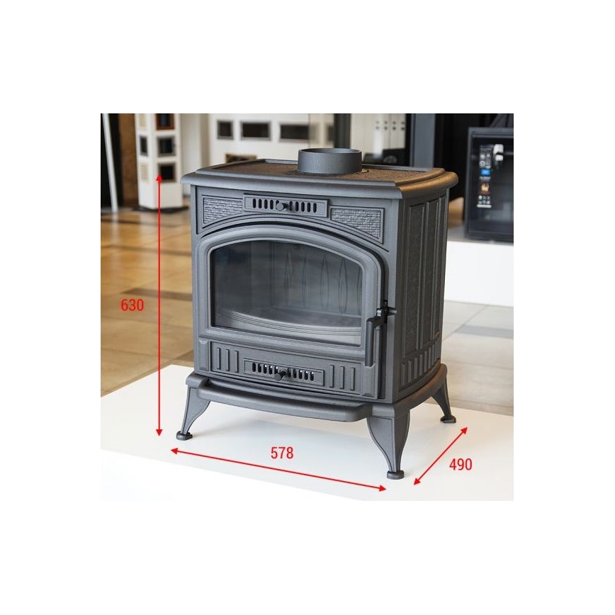 Kratki - Krbová litinová kamna 8kW 150mm