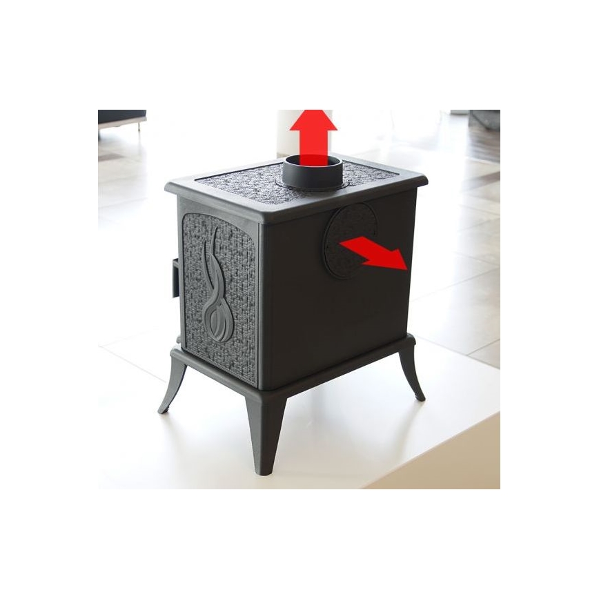 Kratki - Krbová litinová kamna 5kW 130mm